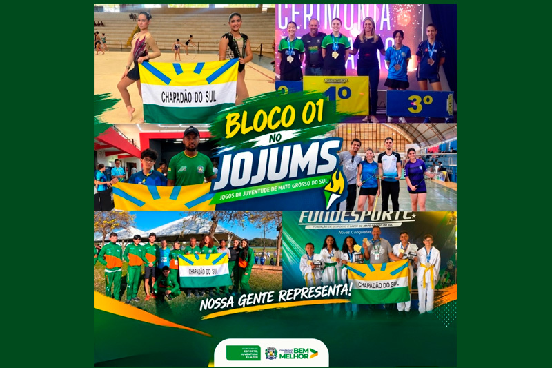 Chapadão do Sul se destaca no primeiro bloco dos Jogos Escolares da Juventude de Mato Grosso do Sul